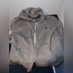 Grey Polo Hoodie